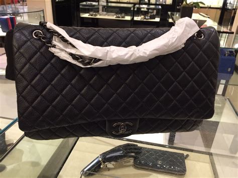 chanel bubble flap bag xl|Chanel flap bag jumbo.